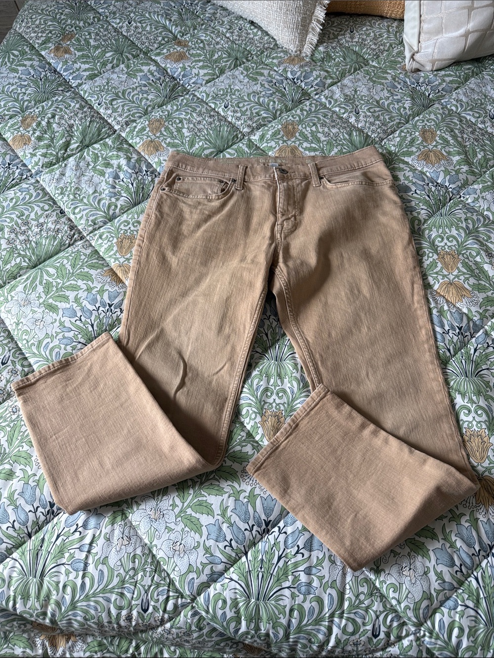 Goodfellow & Co Tan Straight-Leg Jeans